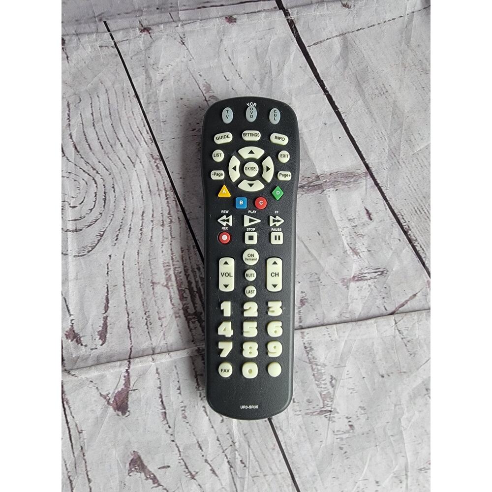 TV Large Big Button Universal Remote Control UR3-SR3S Works